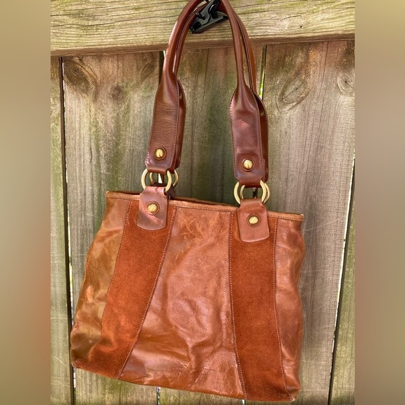 Relativity Distressed Leather/Suede Shoulder Bag​​ - Picture 6 of 8